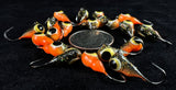 Black/Orange Vortex Jigs - 4mm