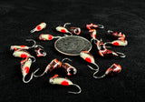 Black/Red Fish Ticks - 3mm