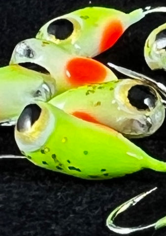 Chartreuse Fish Ticks - 3mm