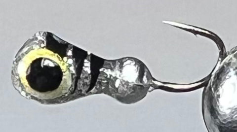 Golden Eye with Chrome Bead - 3mm